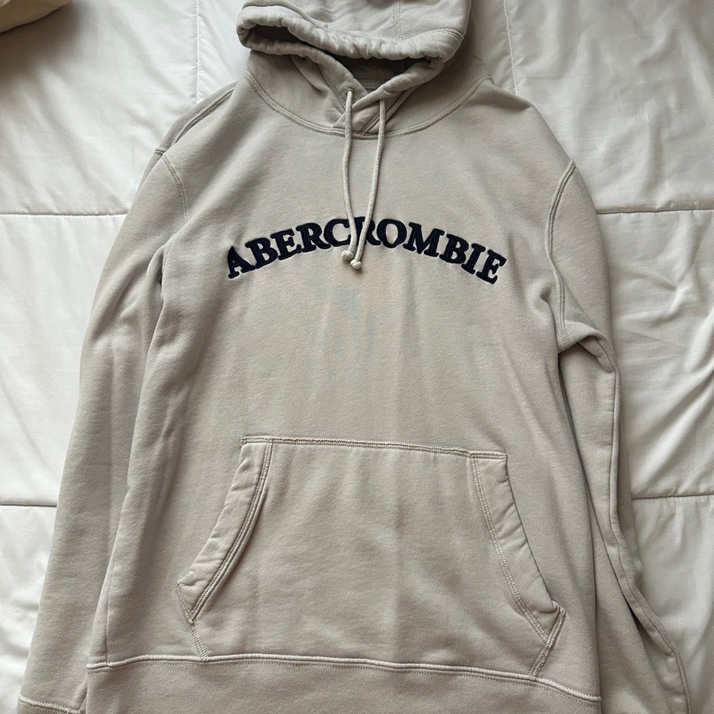 Abercrombie&Fitch Crème Hoodie Size SMALL